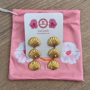 Lisi Lerch Palmetto Triple Shell Drop Earrings